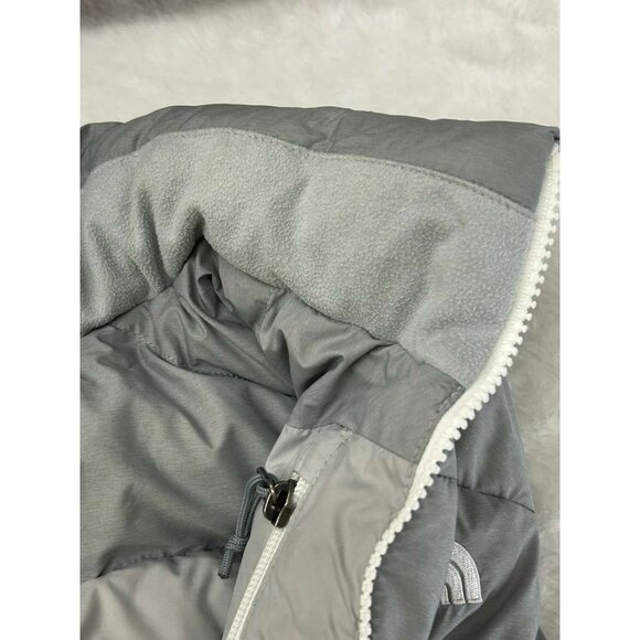 The North Face Nuptse Women's M Gray 700 Fill Goose Down Full Zip Puffer Vest - Picture 11 of 16
